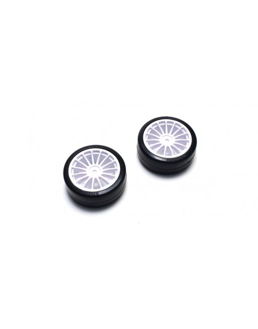 FAT302W Drift Tire(Pre-glued/White/2pcs)FAZERVeX FAT302W  - KYOSHO RC